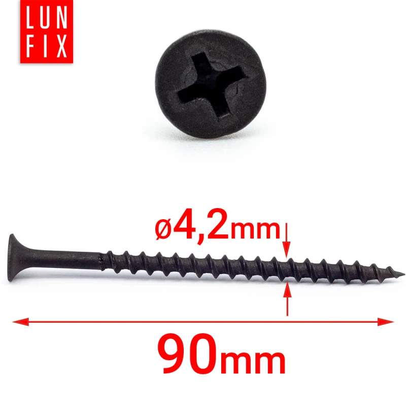 Schnellbauschrauben 4,2 x 90 mm 1Kg 170 Stück