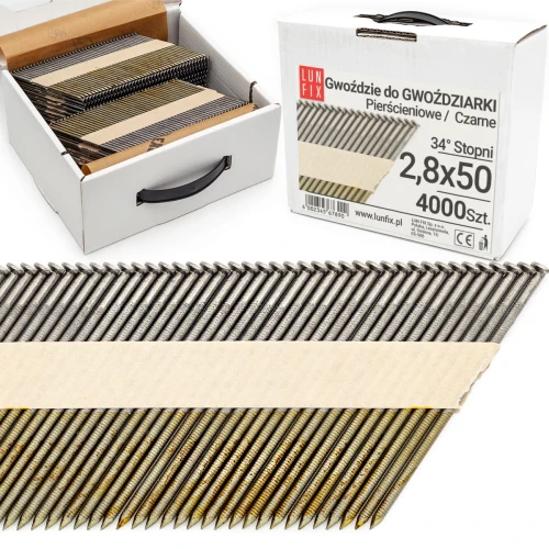 34° Grad Ringschaftnägel 2,8 x 50 mm Packung 4000