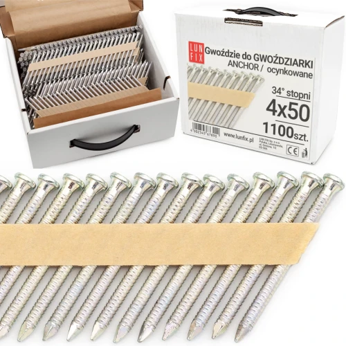 34° Grad Ankernägel 4 x 50 mm Packung 1100 Stück
