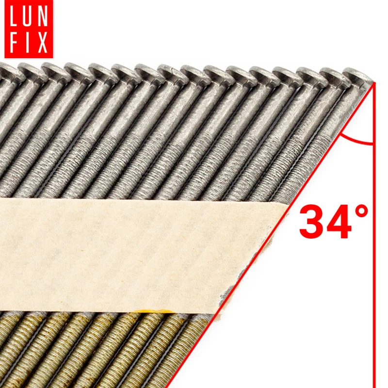 34° Grad Ringschaftnägel 2,8 x 75 mm Packung 2000