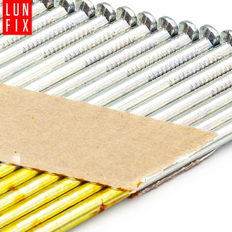 Gwoździe do gwoździarki 100mm 3,3x100 gładkie na papierze ocynkowane 2000szt.