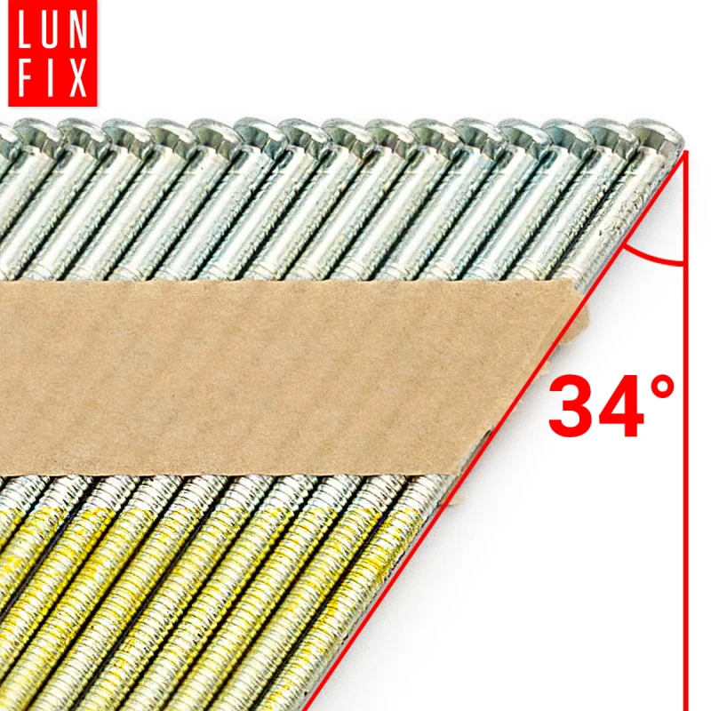 34° Grad Ringschaftnägel 3,1 x 90 mm Packung 2000