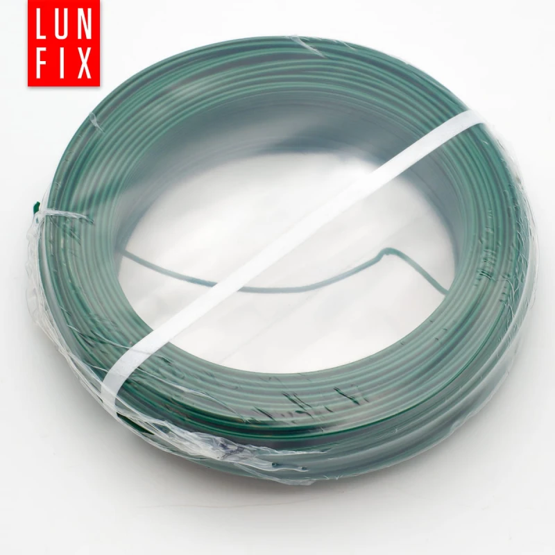 Spanndraht Gartendraht Grün Verzinkt und PVC 100m Ø1,7mm