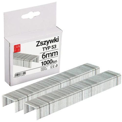 Tackerklammern 6 mm für Tacker Typ 53 1000 Stück