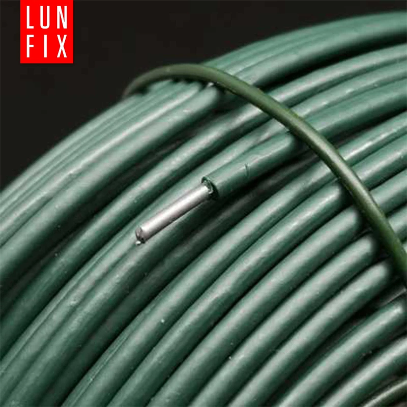 Spanndraht Gartendraht Grün Verzinkt und PVC 450m Ø3,6mm