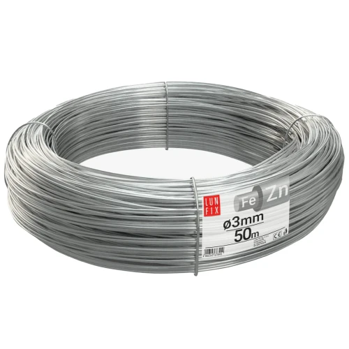 Spanndraht Gartendraht Silber Verzinkt 50m Ø3mm