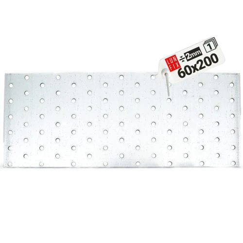 Flachverbinder 200x60x2mm Lochplatte 1 Stk