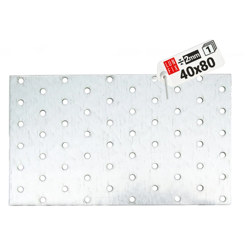 Flachverbinder 40x80x2mm Lochplatte 1 Stk