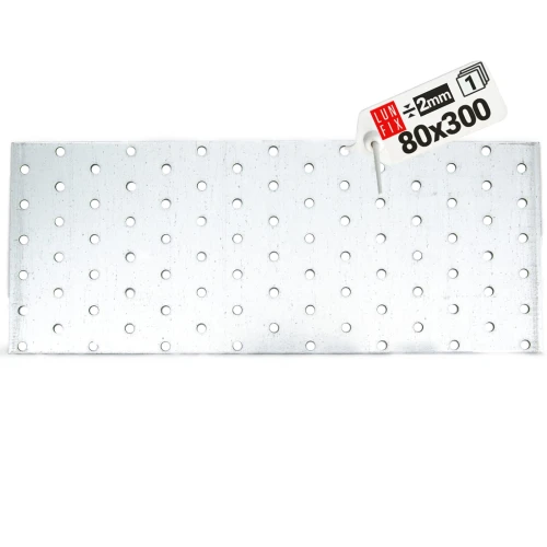 Flachverbinder 300x80x2mm Lochplatte 1 Stk