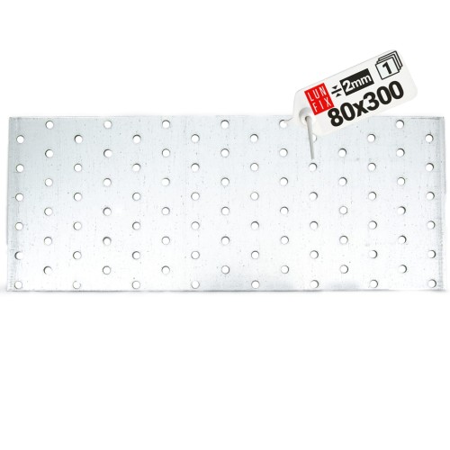 Flachverbinder 300x80x2mm Lochplatte 1 Stk