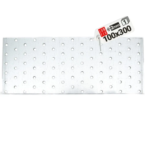 Flachverbinder 300x100x2mm Lochplatte 1 Stk