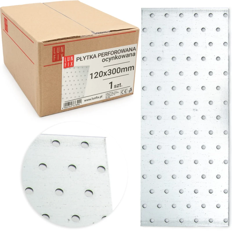 Flachverbinder 300x120x2mm Lochplatte 1 Stk