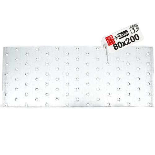 Flachverbinder 200x80x2mm Lochplatte 1 Stk