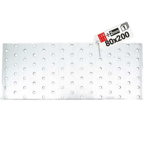 Flachverbinder 200x80x2mm Lochplatte 1 Stk