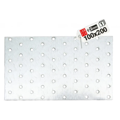 Flachverbinder 200x100x2mm Lochplatte 1 Stk