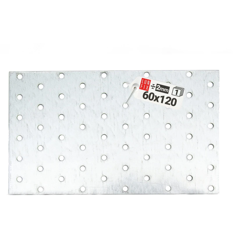 Flachverbinder 60x120x2mm Lochplatte 1 Stk