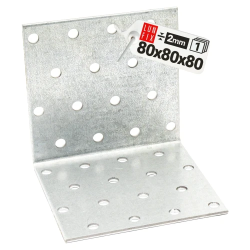 Winkelverbinder 80x80x80x2 1 Stück