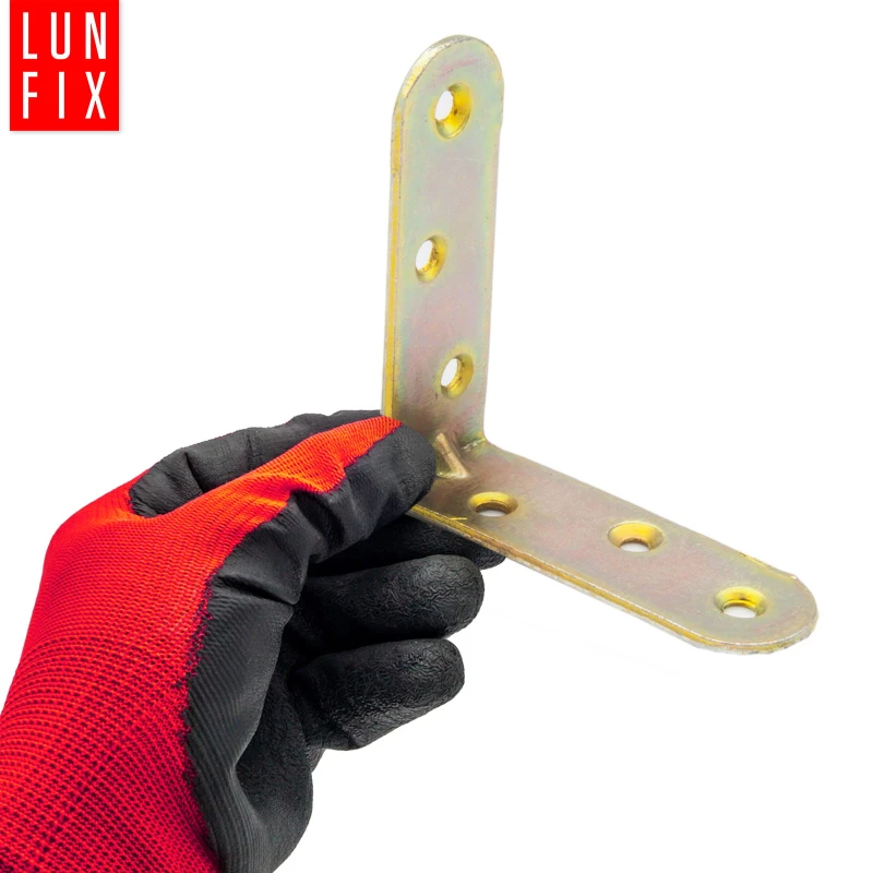 Möbelbauwinkel Gelb Verzinkt 60x60x20x2 mm
