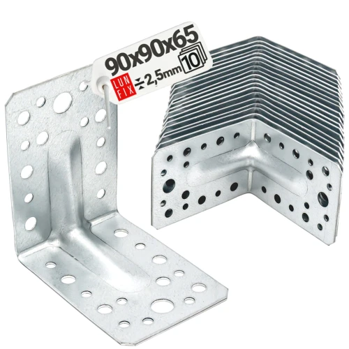 Schwerlast Winkelverbinder 90x90x65x2,5 mm 10 Stück