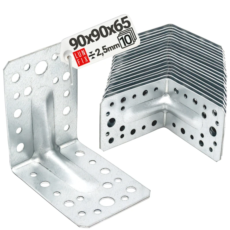 Schwerlast Winkelverbinder 90x90x65x2,5 mm 10 Stück