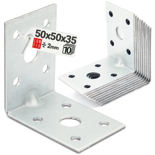 Winkelverbinder Lochplattenwinkel 50x50x35x2 10 Stück