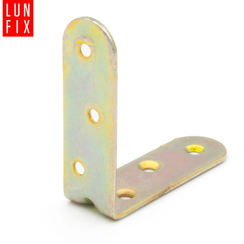 Möbelbauwinkel Gelb Verzinkt 60x60x20x2 mm 50 Stück