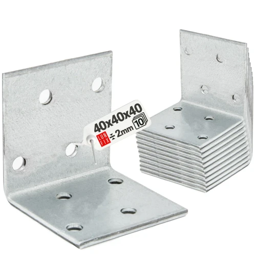 Breitwinkel Eckwinkel 40x40x40x2 mm 10 Stück