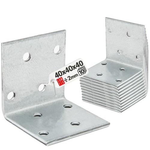 Breitwinkel Eckwinkel 40x40x40x2 mm 10 Stück
