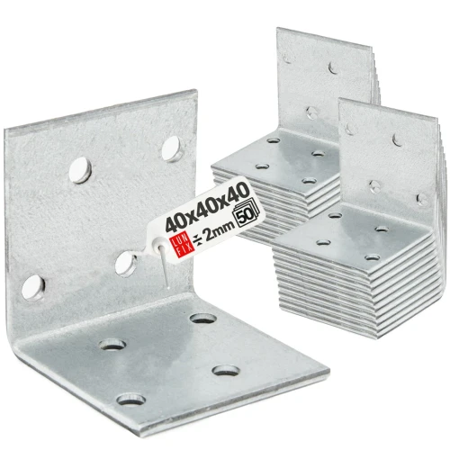 Breitwinkel Eckwinkel 40x40x40x2 mm 50 Stück