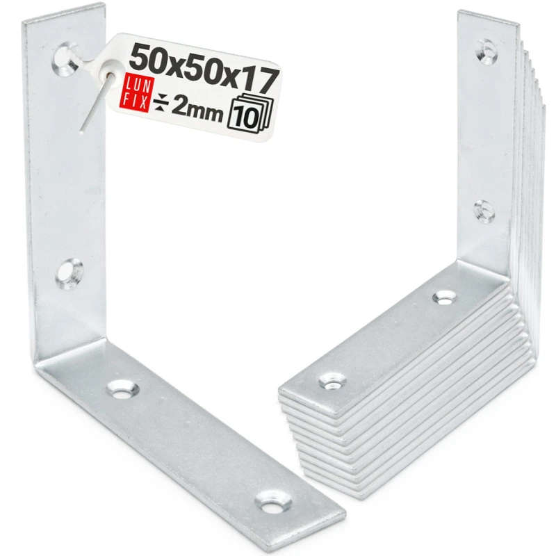Stuhlwinkel Konstruktionswinkel 50x50x17x2 mm  10 Stück