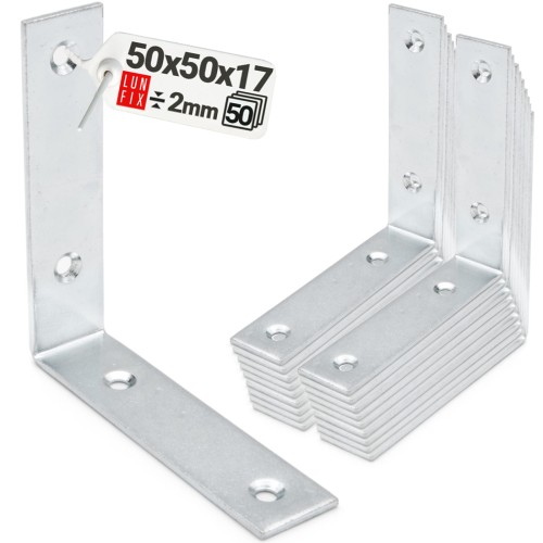 Stuhlwinkel Konstruktionswinkel 50x50x17x2 mm  50 Stück