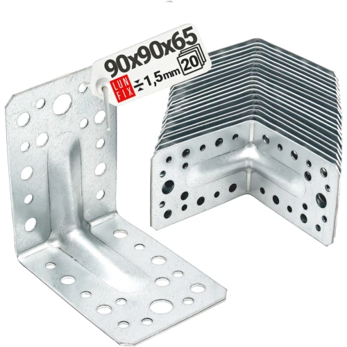 20 Stück Schwerlast Winkelverbinder 90x90x65