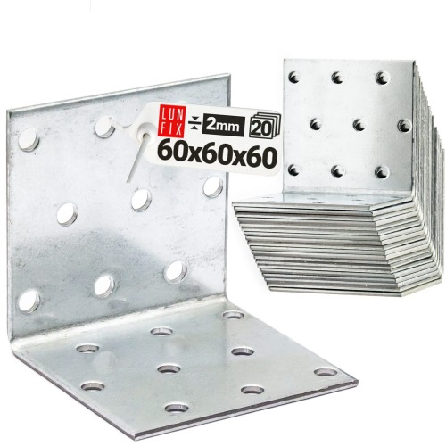 Winkelverbinder 60x60x60x2 20 Stück