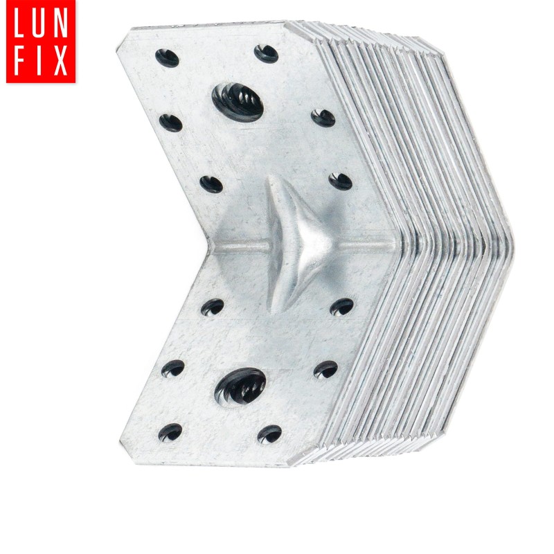 Kątownik ciesielski 60x60x45 mm montażowy 2mm 10szt.