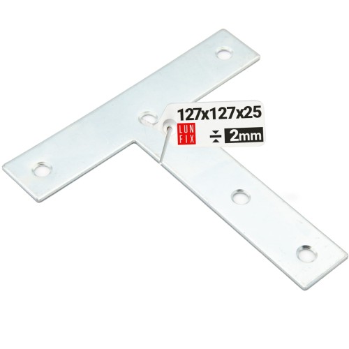 Flachverbinder T-Form 127x127x25x2mm