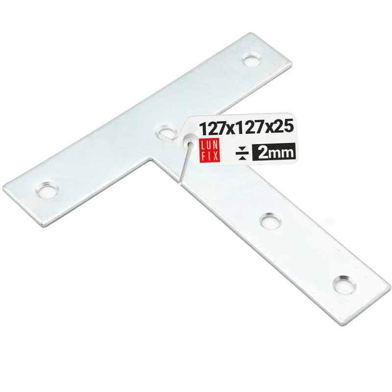 Flachverbinder T-Form 127x127x25x2mm