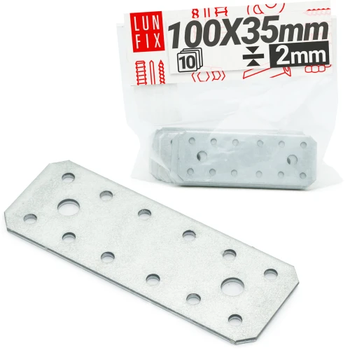 Flachverbinder 100x35x2mm 10er Set