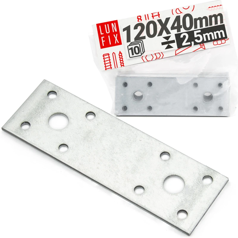 Flachverbinder 120x40x2,5mm 10er Set