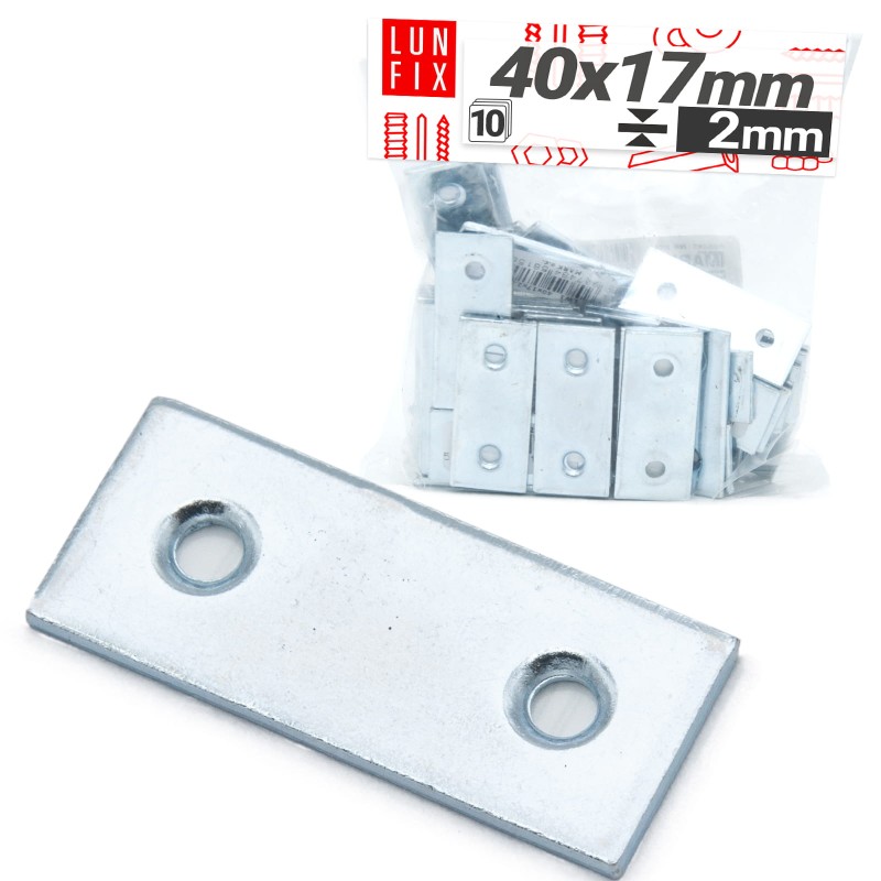 Łącznik płaski 40x17x2mm LW1 10szt.