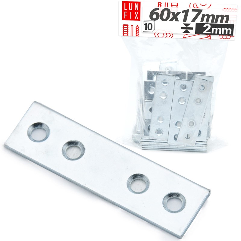 Łącznik płaski 60x17x2mm LW2 10szt.