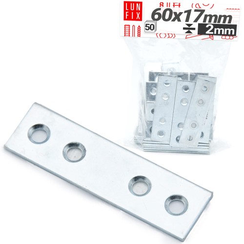 Möbel Flachverbinder 60x17x2mm 50er Set
