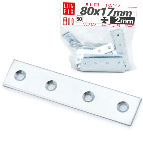 Möbel Flachverbinder 80x17x2mm 50er Set