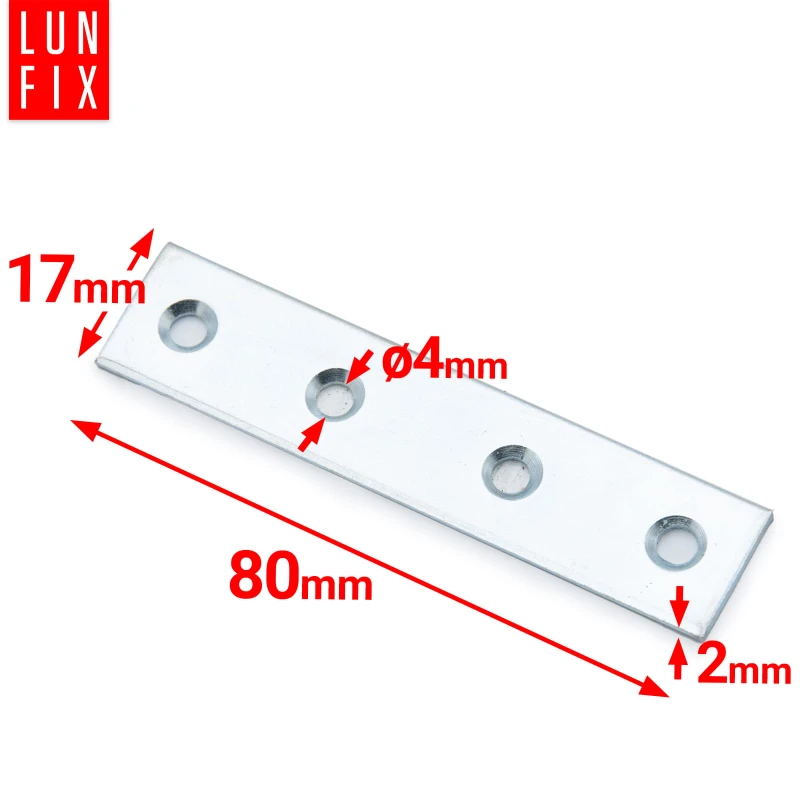 Möbel Flachverbinder 80x17x2mm 50er Set