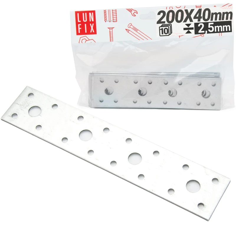 Flachverbinder 200x40x2,5mm 10er Set