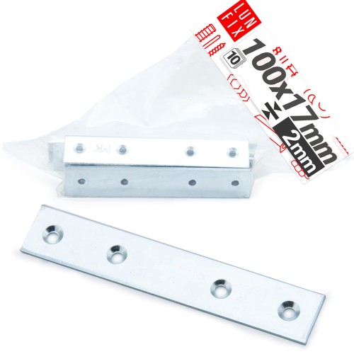 Möbel Flachverbinder 100x17x2mm 10er Set