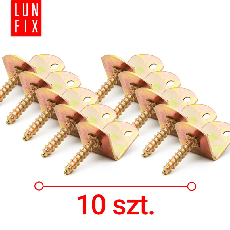 Flechtzaunhalter aus Stahl verzinkt 30x38x30 mm 10 Stück