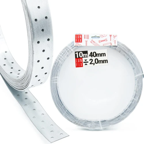 Lochband 40x2mm 10m