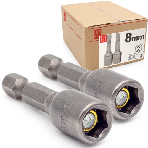 Magnetischer Steckschlüssel-Bit für Sechskantschrauben 8 mm 2 Stück