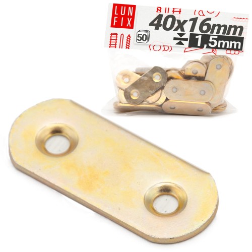 Möbel Flachverbinder 40x16x1,5mm 50er Set