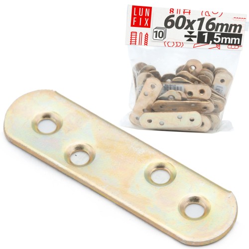 Möbel Flachverbinder 60x16x1,5mm 10er Set